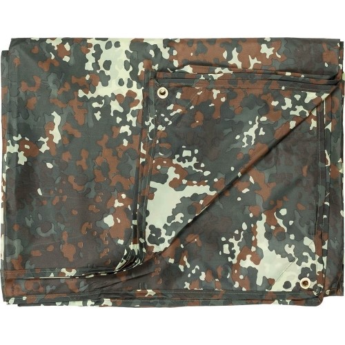 Plandeka turystyczna namiotowa przeciwdeszczowa MFH Tarp, BW Camo, 300x300 cm