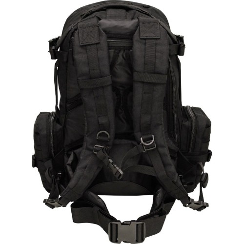 Plecak taktyczny wojskowy szturmowy turystyczny uniwersalny MFH Tactical-Modular - Czarny, 45 l