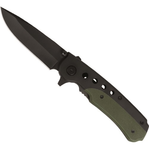 BLACK/OD ONE-HAND KNIFE WITH CLIP