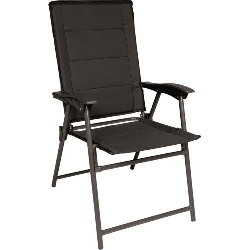 BLACK ARMY FOLDING CHAIR