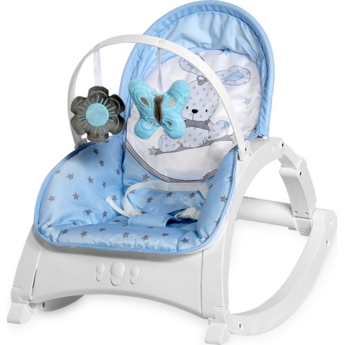 Siedzonko fotelik na biegunach Bujak LORELLI Enjoy Blue Bunny
