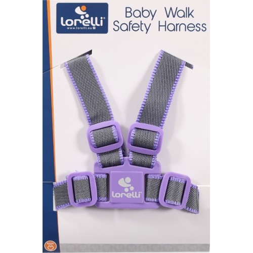 Baby Walk Safety Lorelli Harness, Grey&Violet