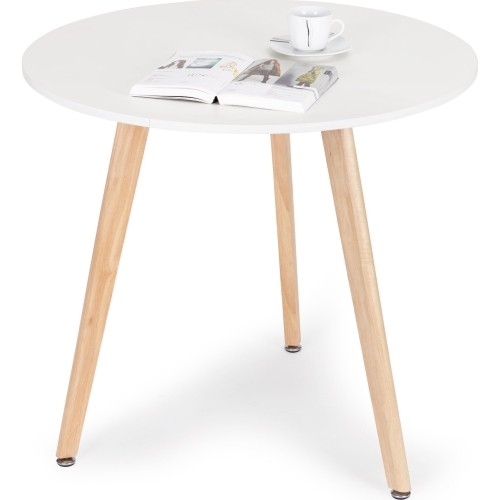 Table modern wooden table for living room kitchen 80cm