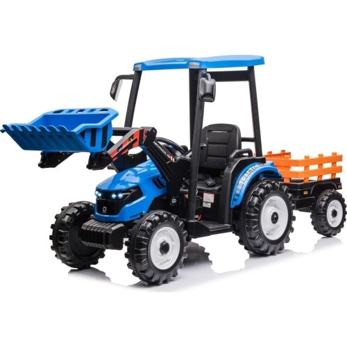 MEGA D68 Tractor Vehicle With Trailer Blue