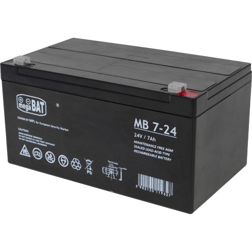 Vehicle parts battery 24V 7AH