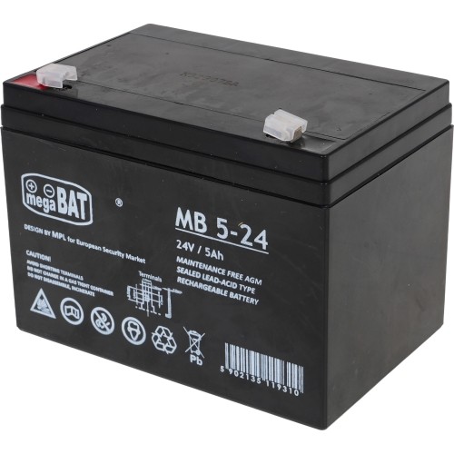 Vehicle parts battery 24V 5AH