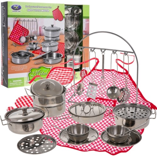 Set of Metal Pots + Accessories 23pcs.