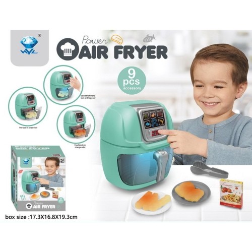 Airfryer z funkcją oświetlenia + akcesoria