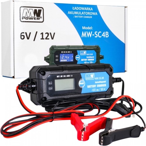 CHARGER WITH LCD DISPLAY 6V AND 12V