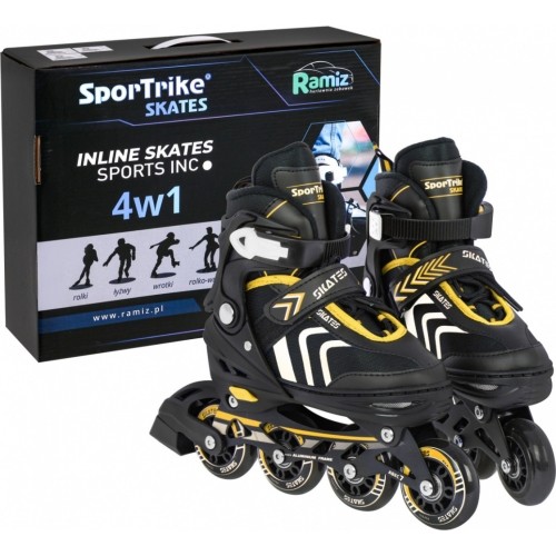 Skates, Skates, Set 4in1 34-38 Yellow