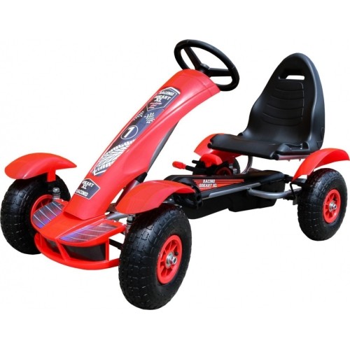 Large Go-Kart Pumped Red Wheels