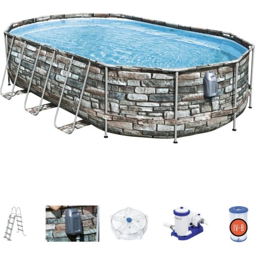 Frame Pool 610cm x 366cm x 122cm, Power Steel Swim