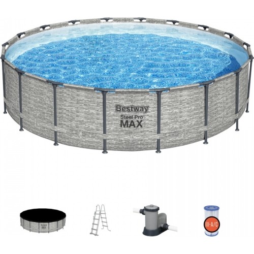 Frame Pool 18FT 549x122cm Steel Pro Max BESTWAY