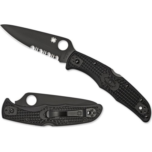 Nóż składany Spyderco C10PSBBK Endura 4, Czarny