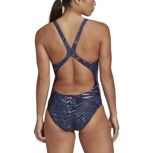 Swimsuit Adidas Souleaf 3S, Navy Blue