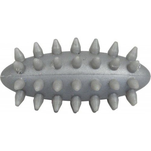 JAKOBS Massage egg with spikes hedgehog small 7 cm silver