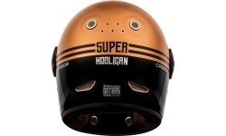 Motorcycle Helmet Cassida Fibre Super Hooligan Black/Metallic Copper/Gray