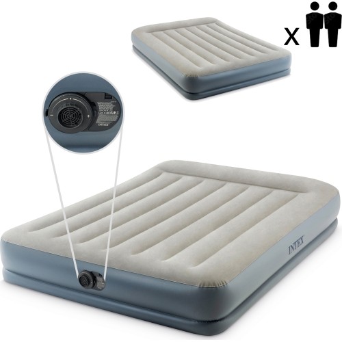 Inflatable mattress 203x152 cm with two-person pump Intex 64118ND