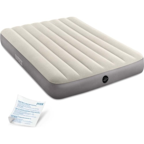 Inflatable mattress for sleeping double bed 191x137 cm beige INTEX 64102