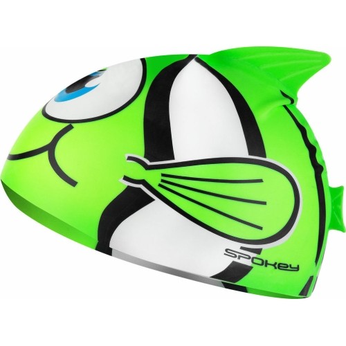 Silicone swimming cap green Spokey RYBKA MARLIN