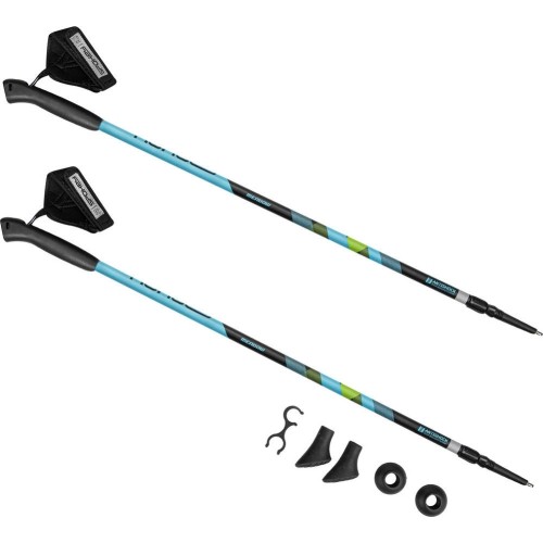 Nordic Nalking poles black blue Spokey MEADOW II