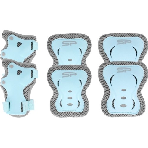 A set of blue children's/youth pads (for knees, wrists and elbows) Spokey SHIELD