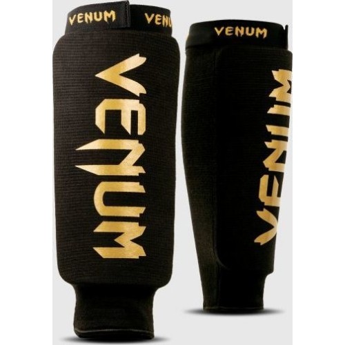 Shin Guards Venum Kontact - without foot Black-Gold 