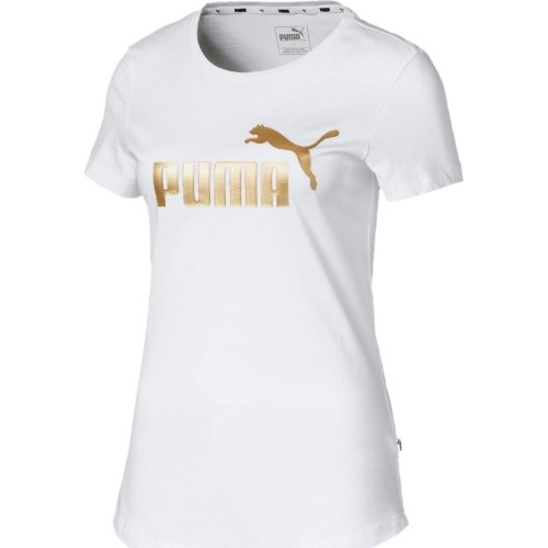 Puma Palaidinė Ess +Metallic Tee White