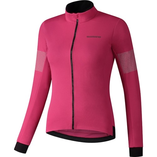 Women's Long Sleeved Cycling Jersey Shimano Bacchus, Size XL, Pink