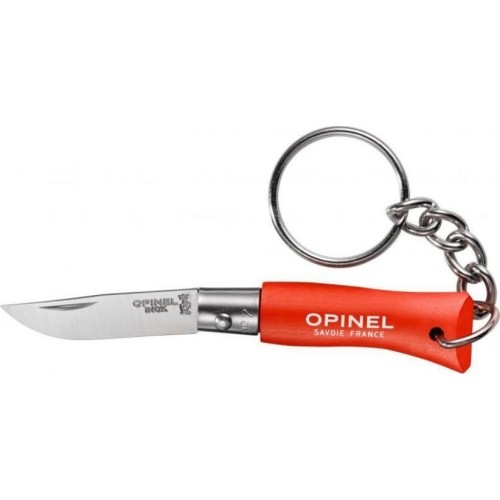 Opinel Colorama 02 inox grab orange keychain knife