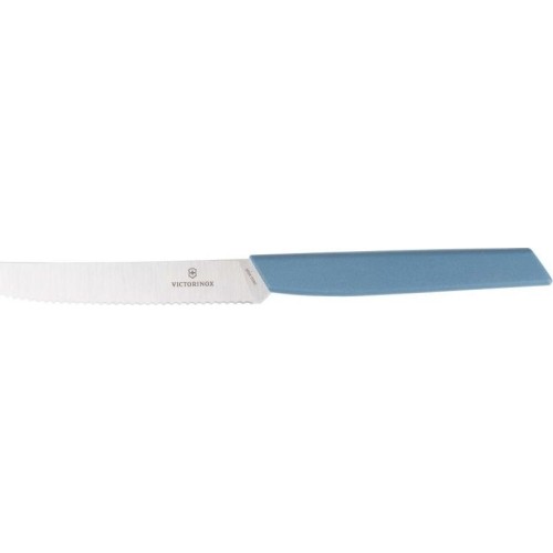 Table Knife Victorinox Swiss Modern 6.9006.11W41, Blue, Serrated, 11cm