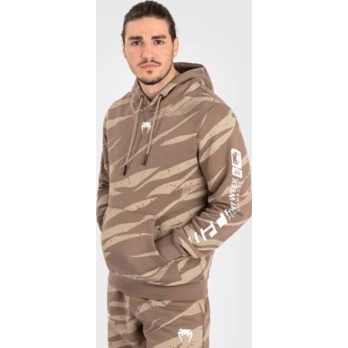 Męska bluza z kapturem UFC Adrenaline by Venum Fight Week - Desert Camo