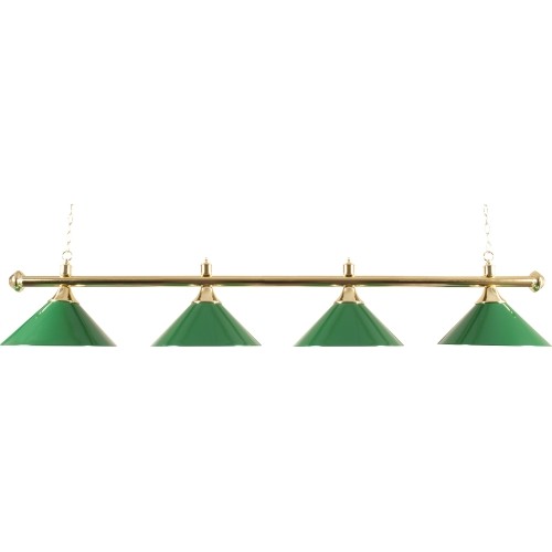 Brass Lamp with 4 Shades Buffalo, Green, 180 cm