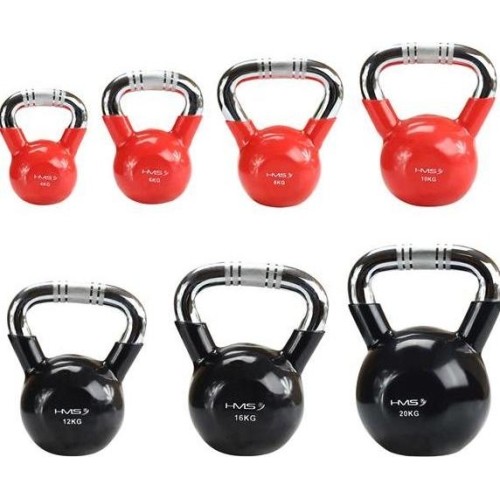 KTC KETTLEBELL Z CHROMOWANĄ RADEŁKOWANĄ RĄCZKĄ HMS