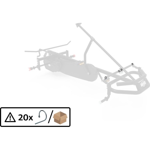 XL Frame - Steering rod secure spring (20x)