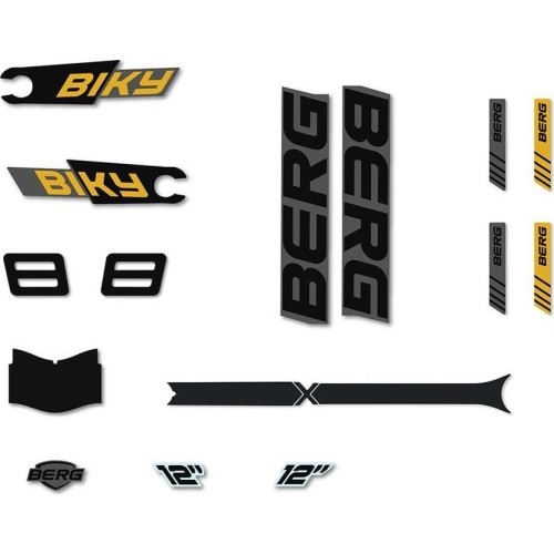 Biky - Sticker set Cross Grey Handbrake