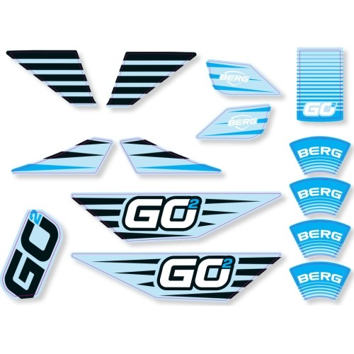 BERG GO² SparX Yellow - Sticker set