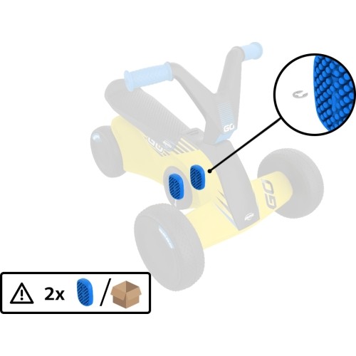 BERG GO² SparX Yellow - Pedał (2x)