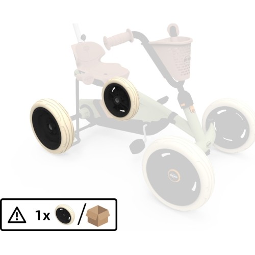 Wheel 9x2 - Black/Beige Rear