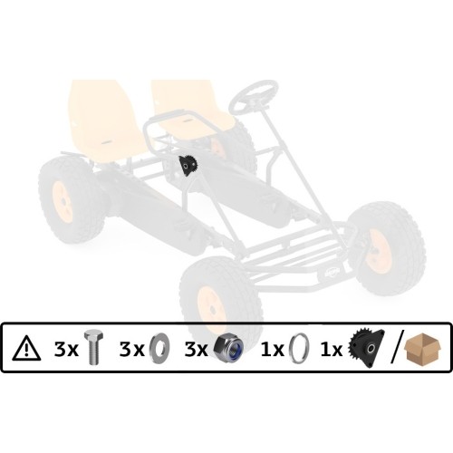 Duo Coaster - Rear axle center set