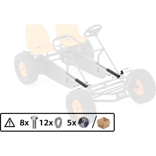 Duo Coaster - przedłużacze ramy tylnej