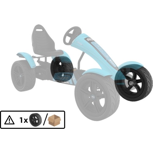 Koło 5 ramienne sportowe czarne 4.30/150-12 slick lewe