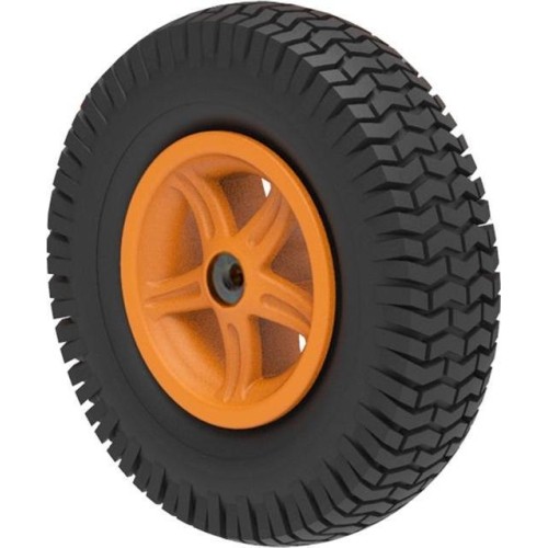 Wheel 5-spoke orange 4.80/400-8 block