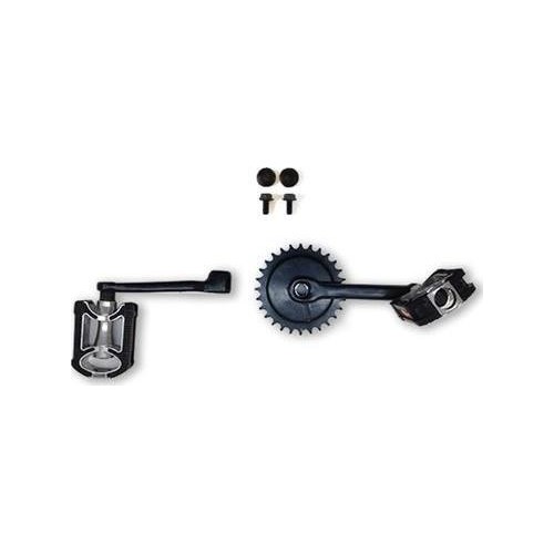 Crank set 140, 28T + pedals