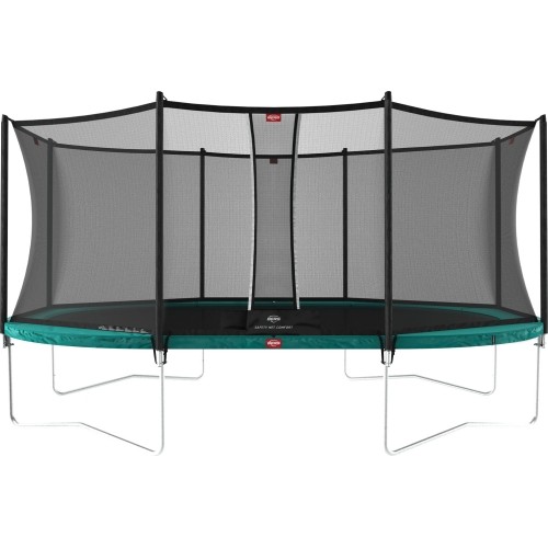 Trampolina ogrodowa BERG Grand Favorit 520 z siatką Comfort - owalna, zielona