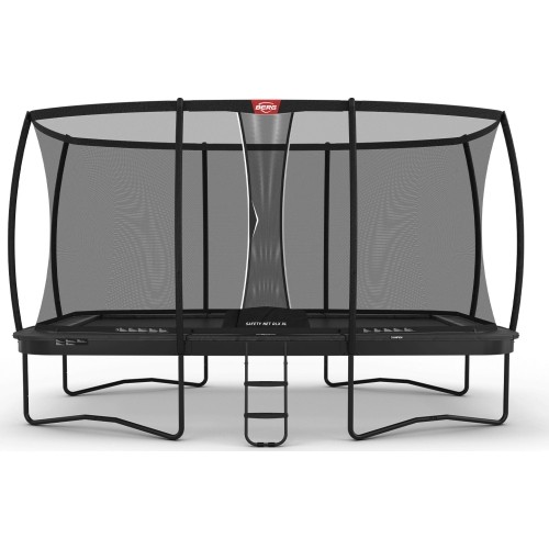 Trampolina z siatką BERG Ultim Champion Regular 500 Grey + siatka zabezpieczająca DLX XL