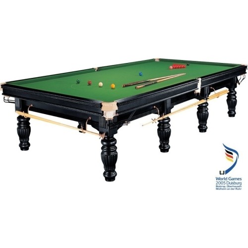 Billiard Table, Snooker, Dynamic Prince II Steelblock, Black, 10 ft.