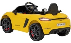 Porsche 718  vehicle Yellow