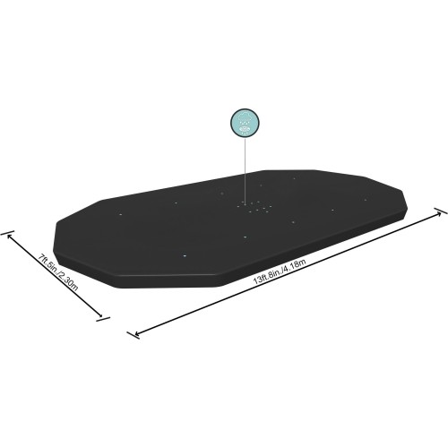Power Steel Pool Cover 427 x 250 cm BESTWAY