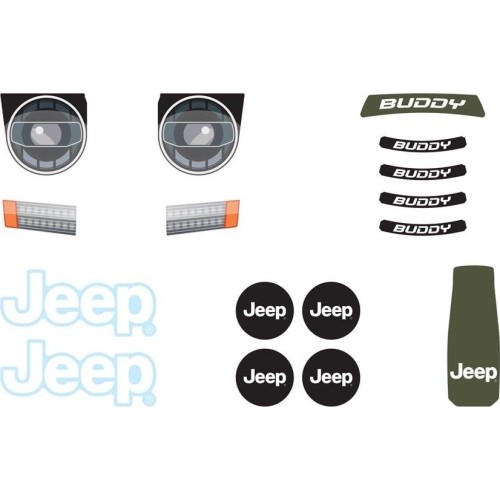 Buddy 2.0 - Sticker set Jeep